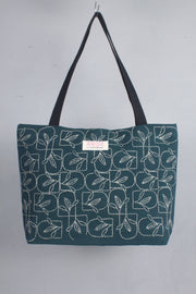 Sacramento Green Hand Embroidery Tote Bag
