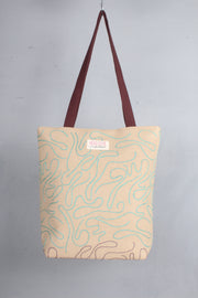 Baby Pink Hand Embroidery Tote Bag