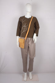 Handwoven Cotton Triple Layer Sling Bag