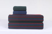 Red, Blue and Green Double Bedsheet Set