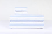White and Blue Double Bedsheet