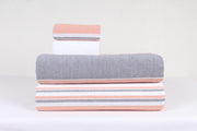 Multi Color Double Bedsheet with Pillow Covers