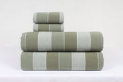 Green Multi Striped Double Bedsheet