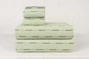 Green Double Bedsheet with Check and lining