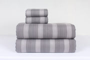 Gray and Cream Soft Double Bedsheet
