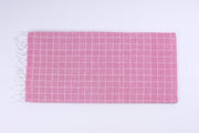 Pink Check Single Bedsheet