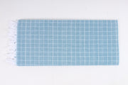 Pine Green Single Bedsheet with White Striped Check