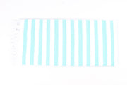 Sky Blue and White Striped Single Bedsheet
