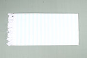 Sky Blue and White Striped Single Bedsheet