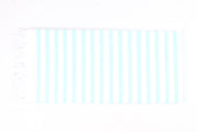 Sky Blue and White Striped Single Bedsheet