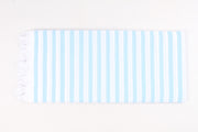 White and Sky Blue Single Bedsheet