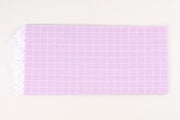 Pink Single Bedsheet with White Striped Check