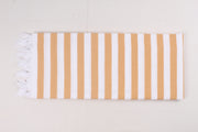 White and Goldan Yellow Striped Chadar