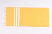 Light Orange and White Striped Soft Chadar