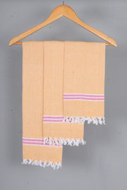 Orange Napkin with Red Border