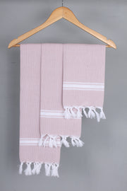 Flamingo Pink Napkin with White Border