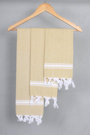 Yellow Napkin with White Border