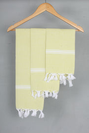 Lemon Yellow Napkin with White Border