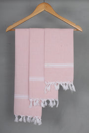 Peach Napkin with White Border
