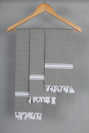 Green Shade Napkin with White Border
