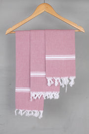 Onion Pink Napkin with White Border