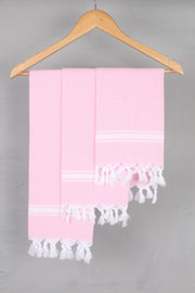 Pink Napkin with White Border