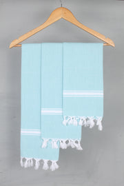 Sea Green Napkin with White Border