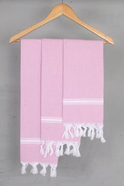 Pink Napkin with White Border