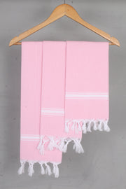 Pink Napkin with White Border