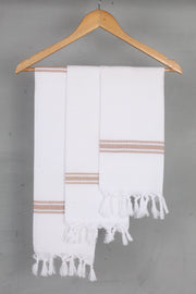 White Napkin with White Border