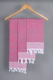 Red Napkin with White Border