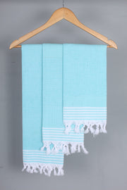 Maya Blue Napkin with White Border