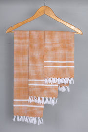 Pumpkin Orange Napkin with White Border