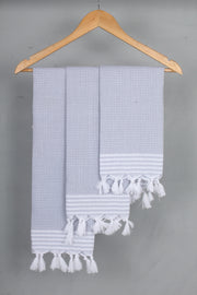 Blue Napkin with White Border