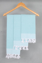 Sea Green Napkin with White Border
