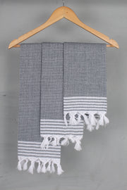Slety Gray Napkin with White Lining Border