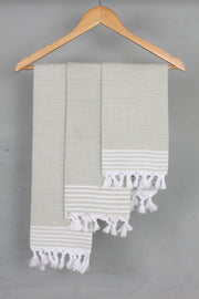Sage Napkin with White Lining Border