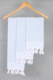 Sky Blue Napkin with White Striped