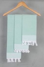 Mint Green Napkin with White Striped