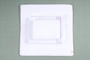 White Terry Napkin with Pink Border