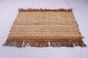 Off White and Yellow Jute Door Mat