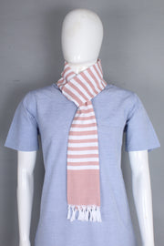 Handwoven Cotton Muffler with Striped
