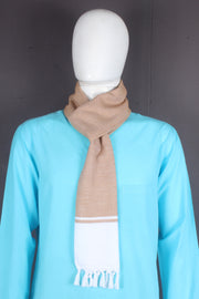 Handwoven Cotton Muffler with Striped