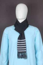 Handwoven Cotton Black Muffler