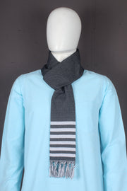 Handwoven Cotton Black Muffler