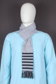 Handwoven Cotton Gray Muffler