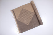 Handwoven Yoga Mat with Geometric Design