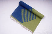 Blue and Green Semi Striped Yogamat