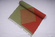 Green and Red Semi Striped Yogamat