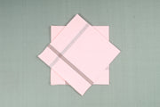 Pink Cotton Handkerchief with Brown Border